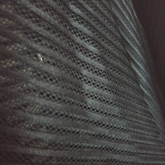 Mesh jean flare dress with belt. - Picture 7 of 8